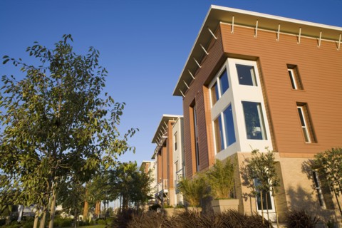 Exterior facade contemporary loft style homes