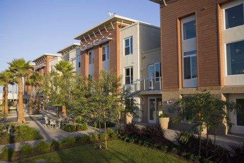 Exterior facade contemporary loft style homes