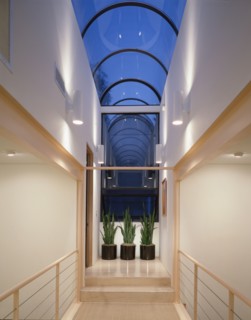 Atrium hallway in home
