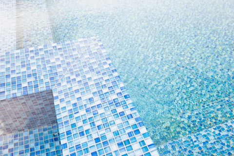 Detail shot of swimming pool