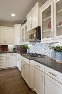 Interior of domestic kitchen