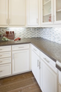 Empty kitchen counter