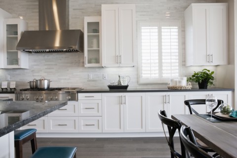 Interior of domestic kitchen