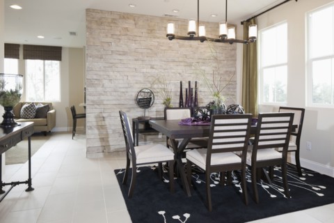 Dining table in middle class house