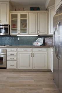 Cabinets above kitchen counter