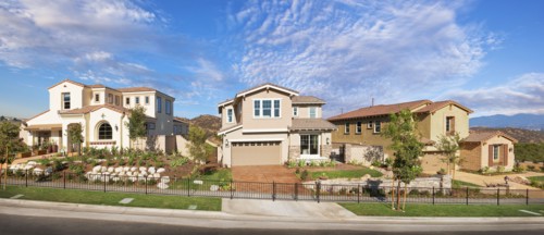Exterior of new houses