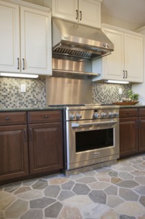 Interior of domestic kitchen