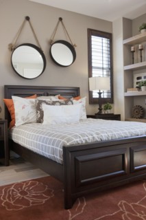 Interior of domestic bedroom