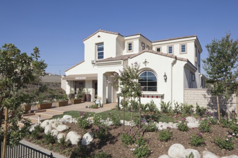 Exterior of two story house