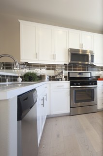 Interior of domestic kitchen