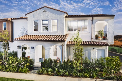 Exterior of two story house