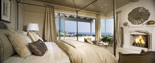 Master bedroom with ocean view