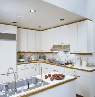 Interior of vintage domestic kitchen