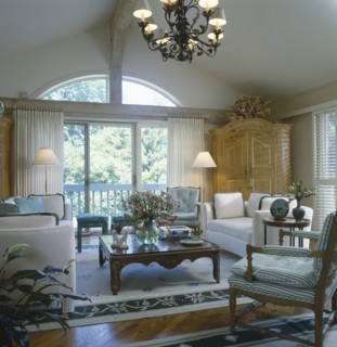 Interior of a traditional living room