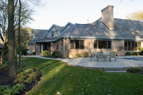 Exterior view of a traditional home