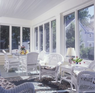 Enclosed add-on salvaged porch