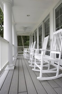 All white porch