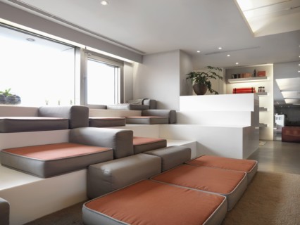 Seat cushions in modern waiting room