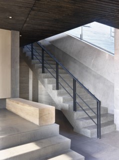 Modern stone staircase