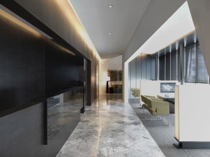 Conference areas in modern office building