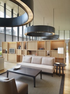 Sitting area with minimalistic furniture