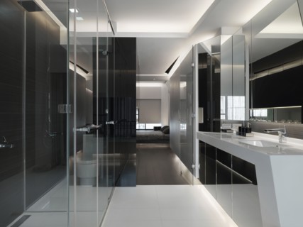 Modern master bathroom