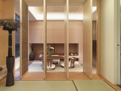 Room partition in asian home