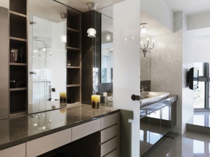 Interior of modern bathroom