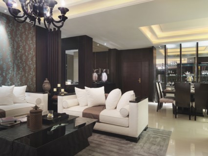Living room in modern interior