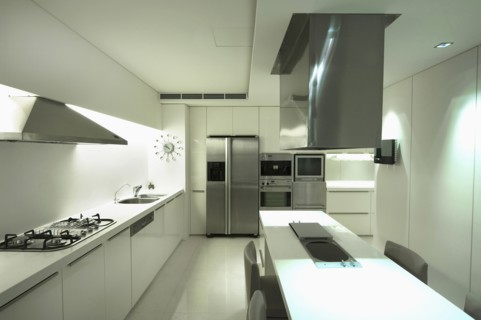Modern white kitchen