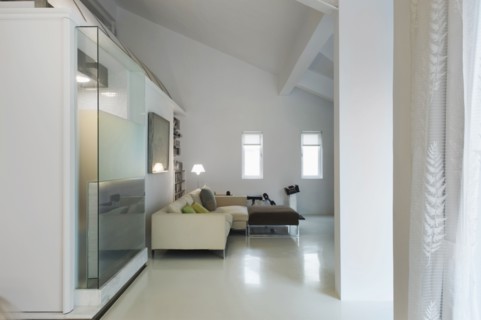Living room in minimalistic home