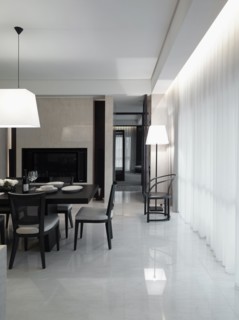 Contemporary dining area in modern home