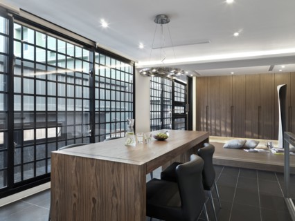 Dining room in modern home