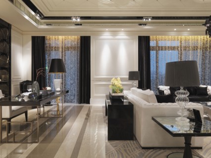 Living room in elegant home