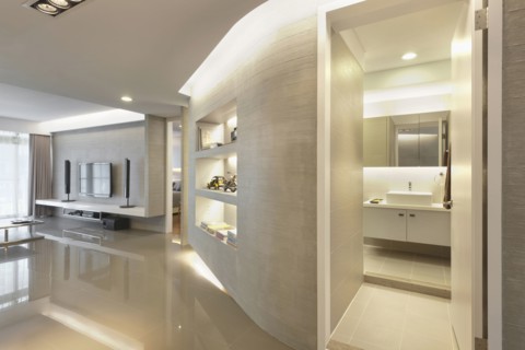 Bathroom in modern home