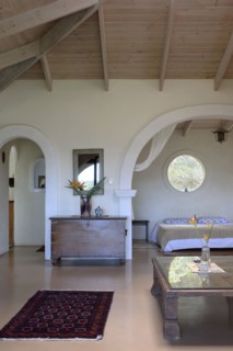 View of bedroom from living room