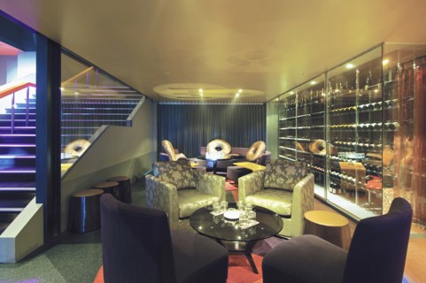 Lounge area in nightclub