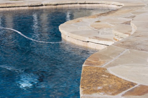 Swimming Pool and Stone Pool Deck