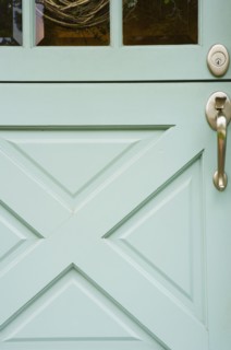 Detail of Aqua Dutch Door
