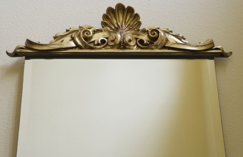 Ornate Gold Mirror and Frame