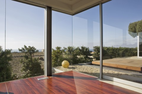 Large Windows and Hardwood Floor