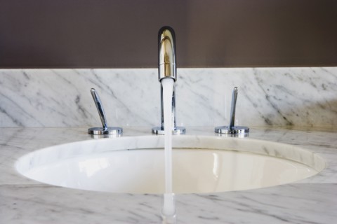 Bathroom Sink and Faucet