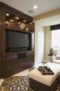 Living Room with Large Entertainment Center