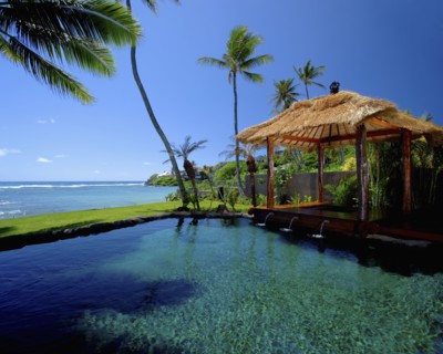 Swimming Pool with hot tub and Cabana