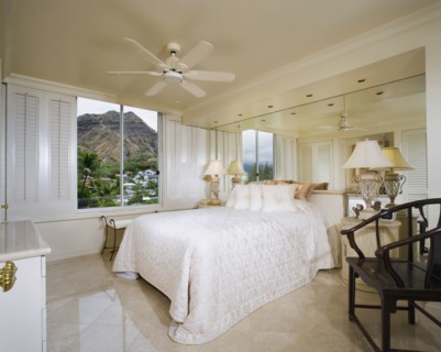 Cozy Bedroom with Diamond Head View