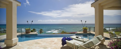 Large Swimming Pool and Deck in Coastal Mansion