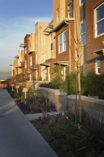 Exterior Shot of Contemporary Condominiums