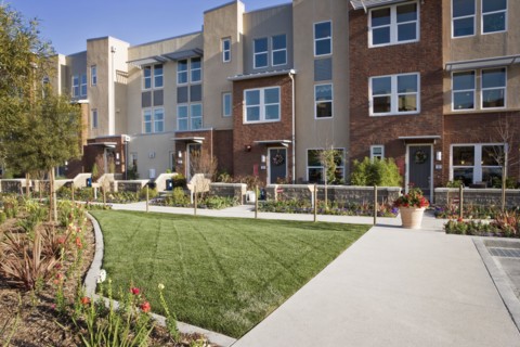 Exterior Shot of Contemporary Condominiums