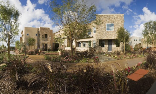 Front Exterior of Contemporary Condominium Building