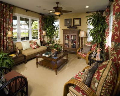 Contemporary Hawaiian Living Room